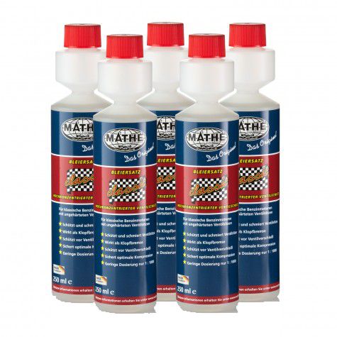 MATHY-BE Benzin System Reiniger, 5 x 250 ml - Benzin Additiv